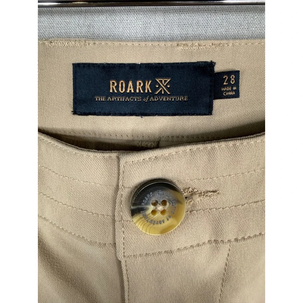 Roark Long Road Shorts Mens 28 Tan Hiking Adventure Outdoor Utility Gorpcore